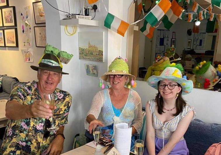 Easter bonnets and a raffle