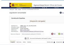 Screenshot of the BOE announcing the repeal of Constitution on Wednesday morning.