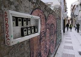 Key safes for tourist apartments in Calle Molinillo del Aceite, Malaga.