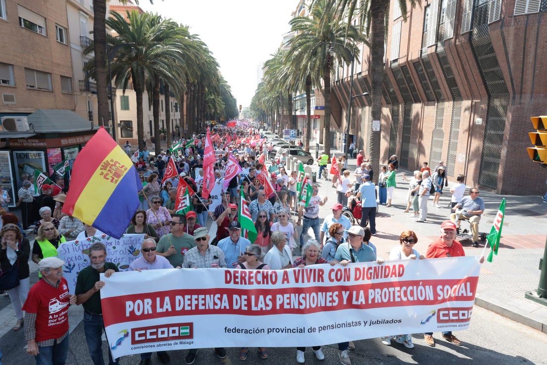 Malaga's May Day rally, in photographs