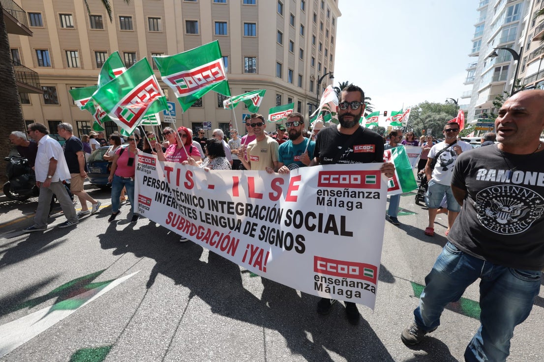 Malaga's May Day rally, in photographs