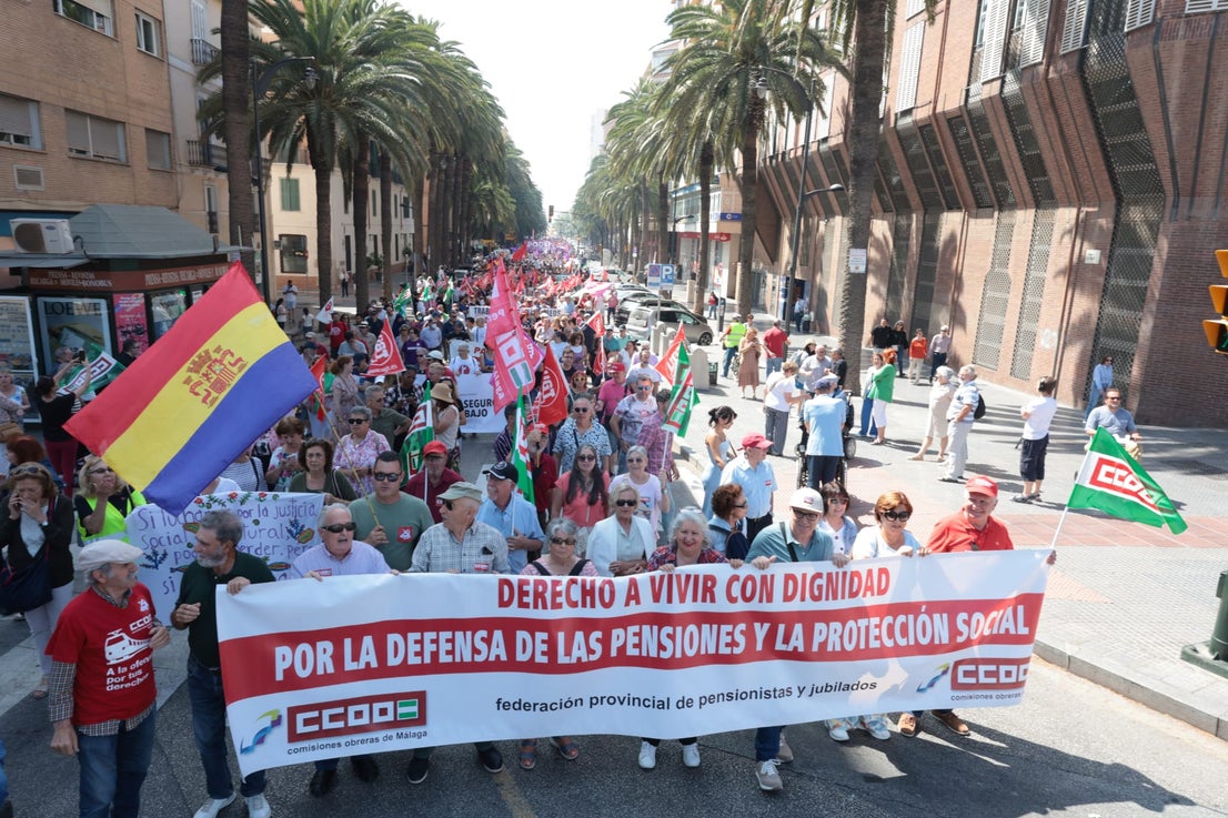 Malaga's May Day rally, in photographs