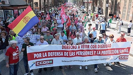 Malaga's May Day rally, in photographs