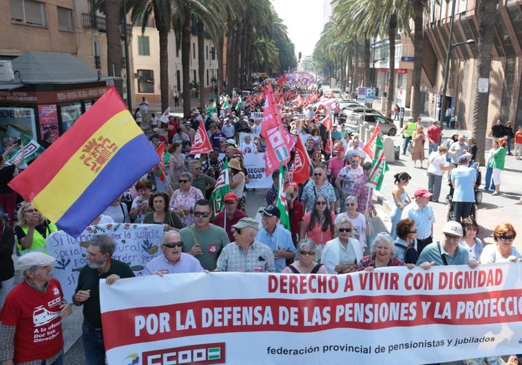 Malaga's May Day rally, in photographs