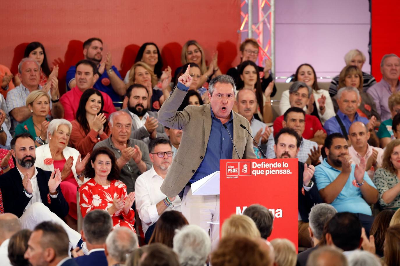 Spanish PM Pedro Sánchez in Malaga ahead of municipal elections