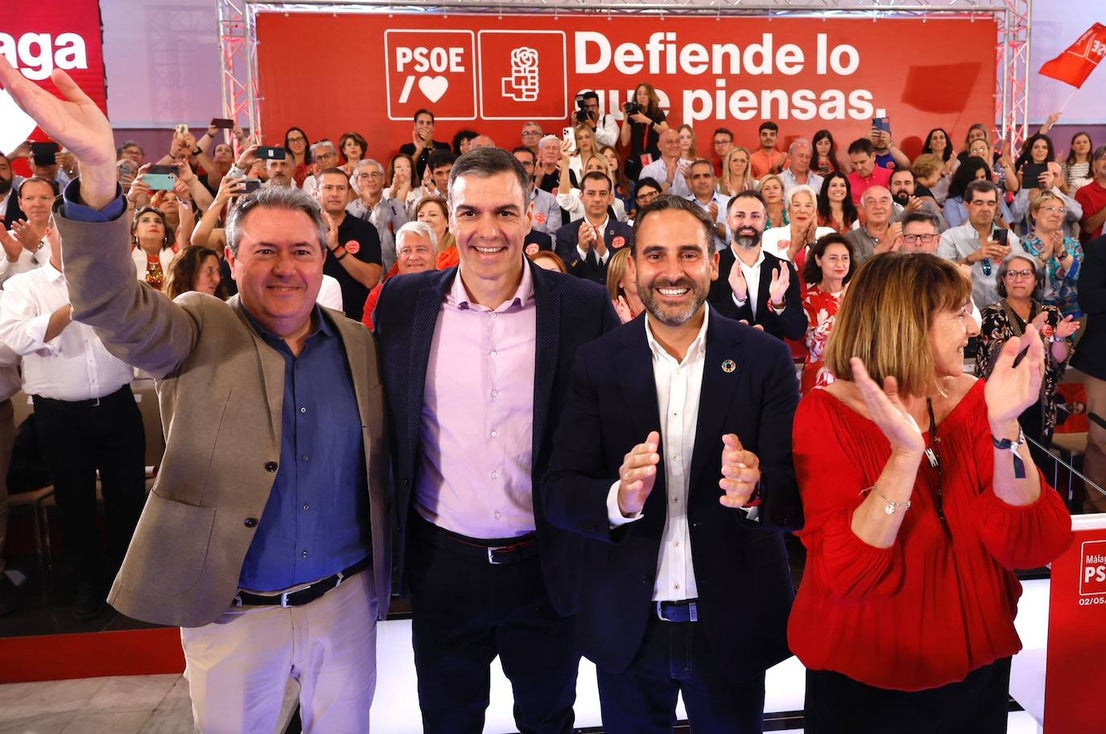 Spanish PM Pedro Sánchez in Malaga ahead of municipal elections