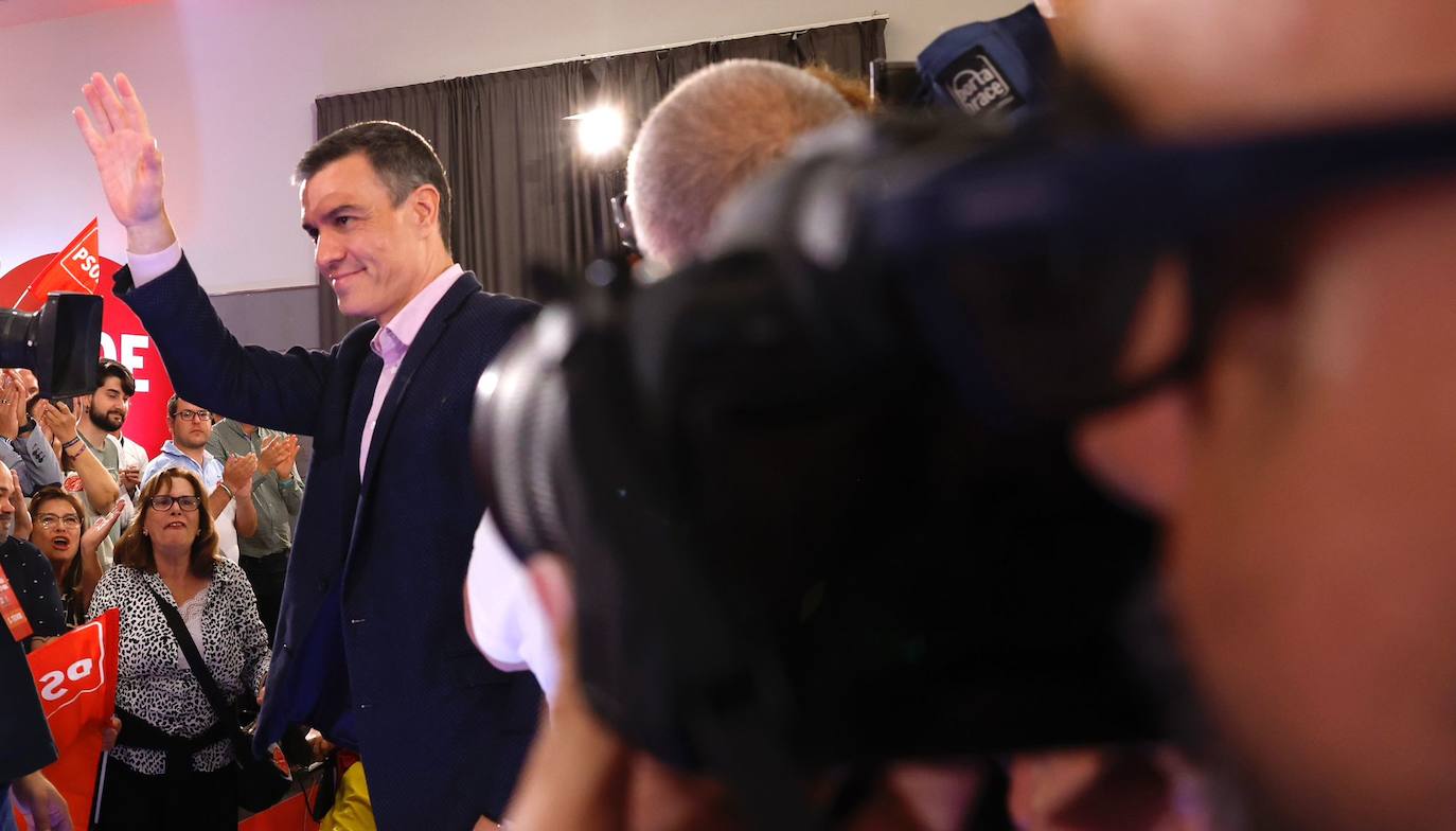 Spanish PM Pedro Sánchez in Malaga ahead of municipal elections