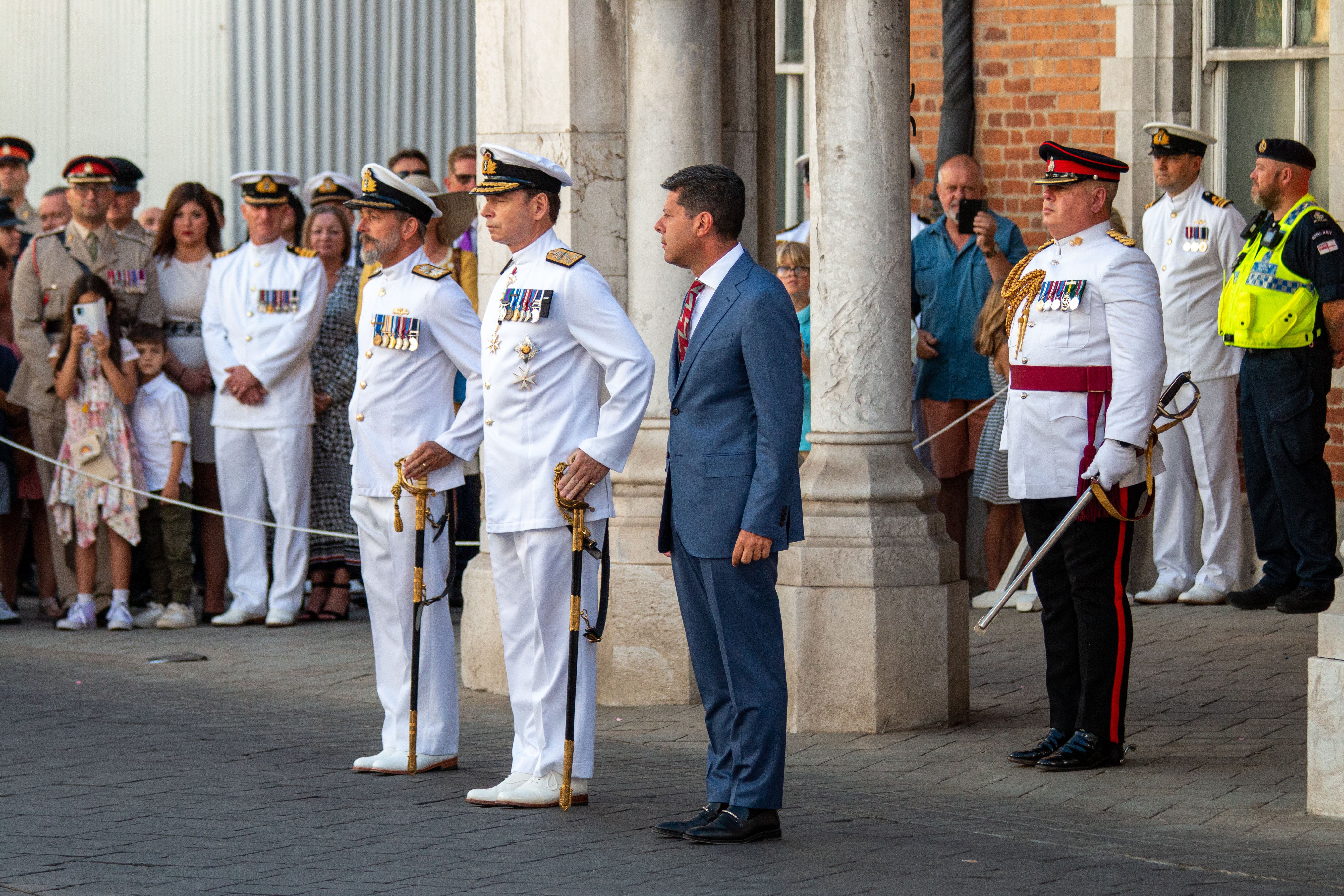 Gibraltar's essential services Coronation parade, in pictures