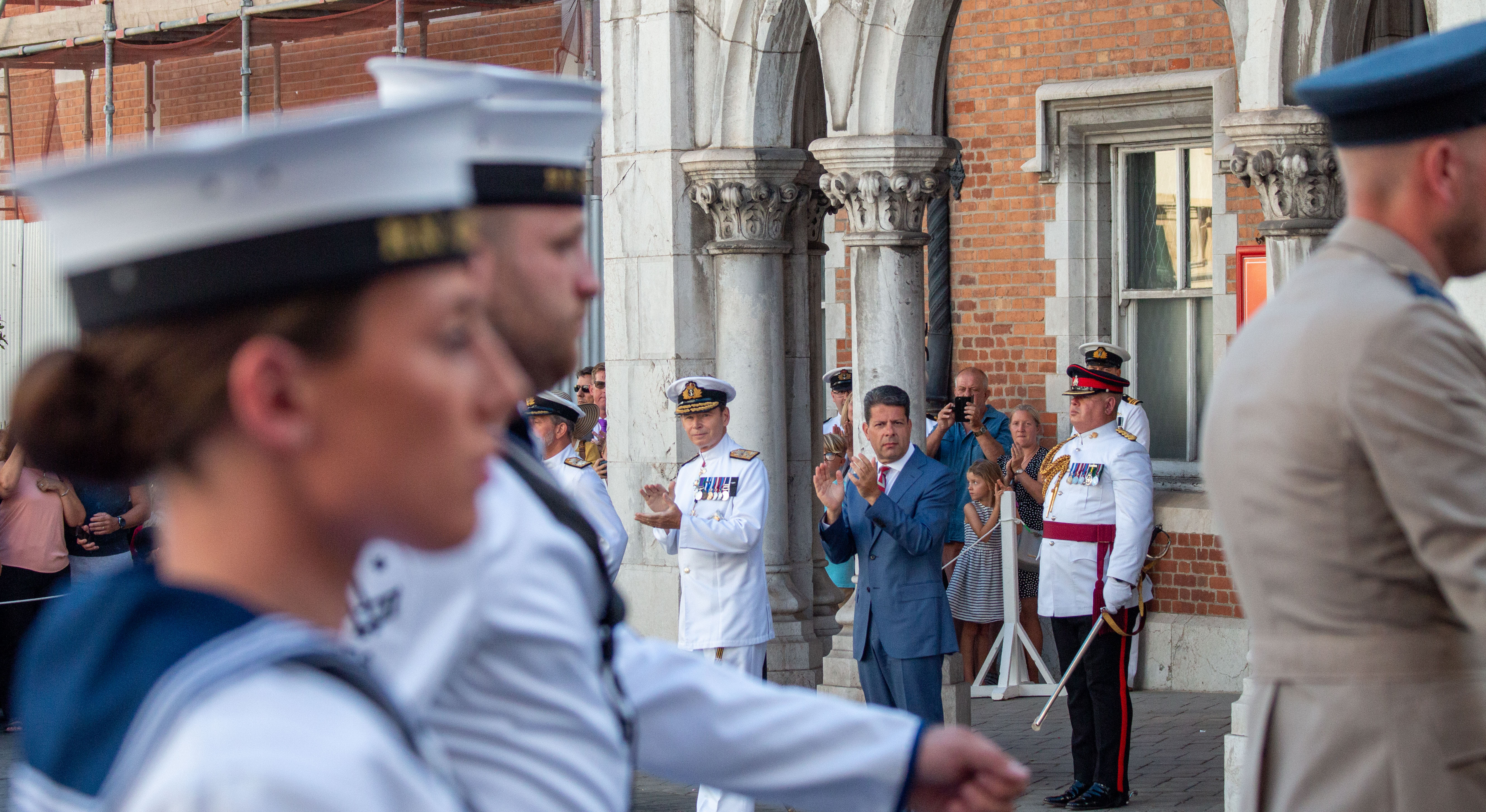 Gibraltar's essential services Coronation parade, in pictures