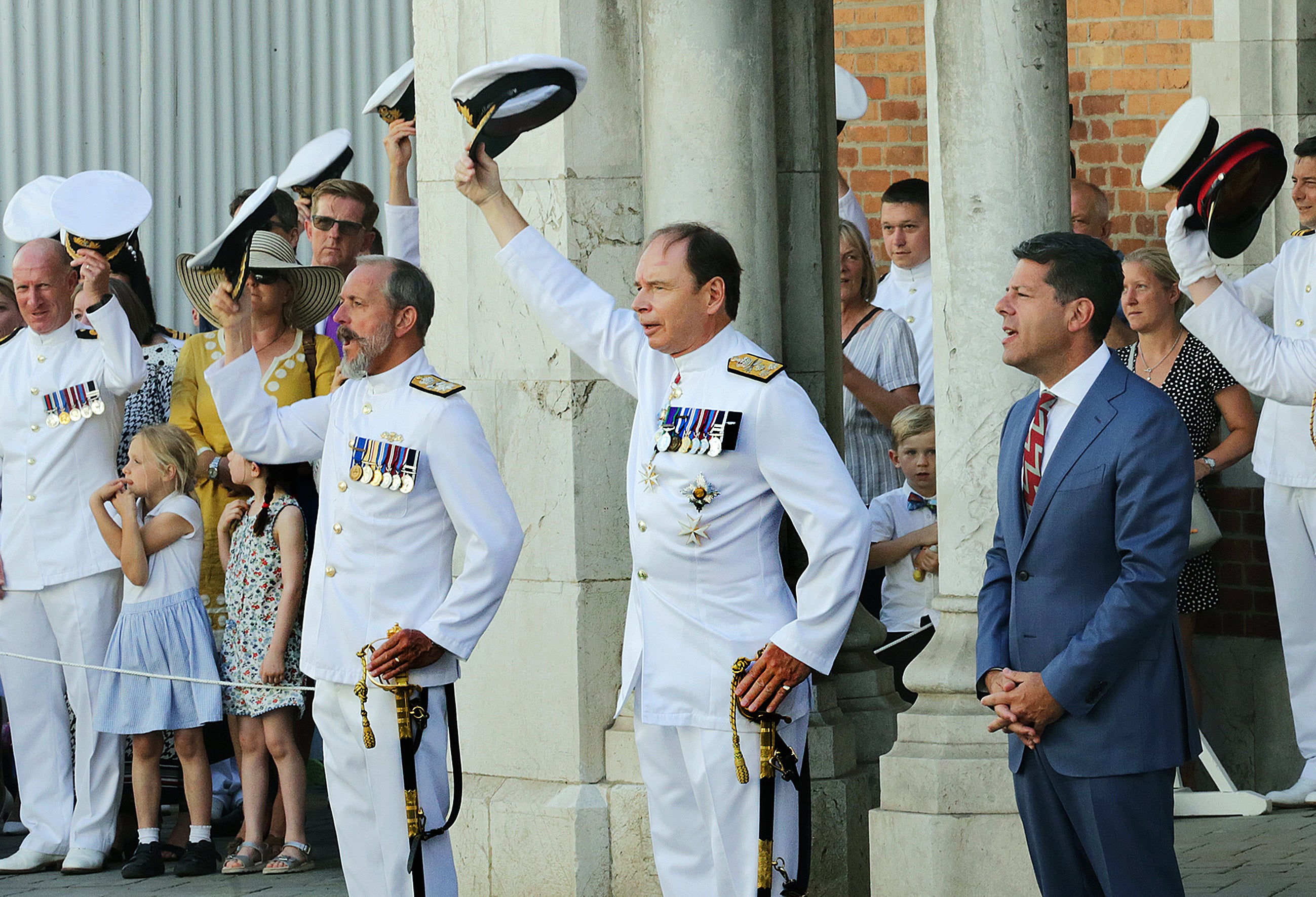 Gibraltar's essential services Coronation parade, in pictures