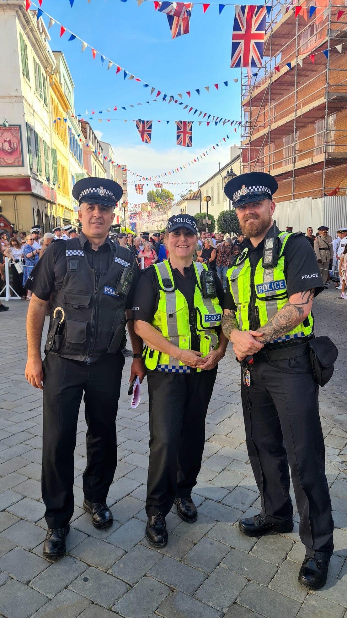 Gibraltar's essential services Coronation parade, in pictures
