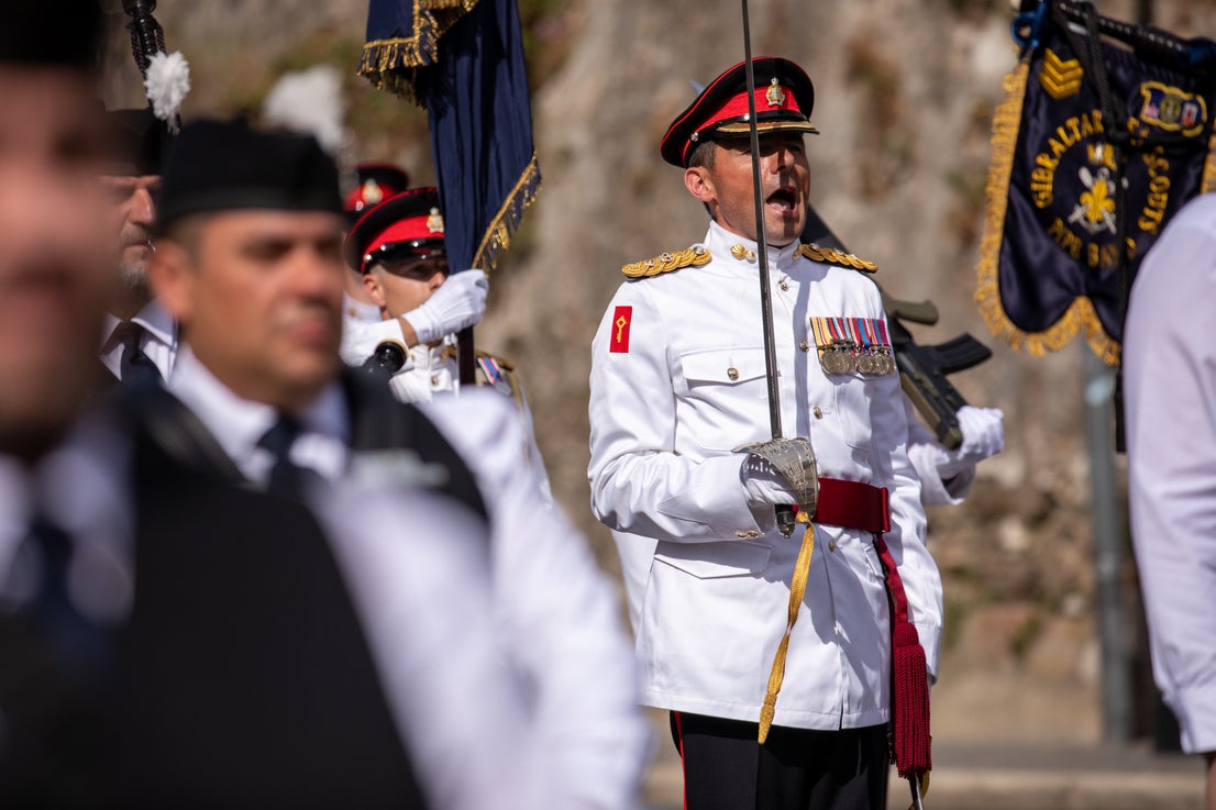 Gibraltar's essential services Coronation parade, in pictures