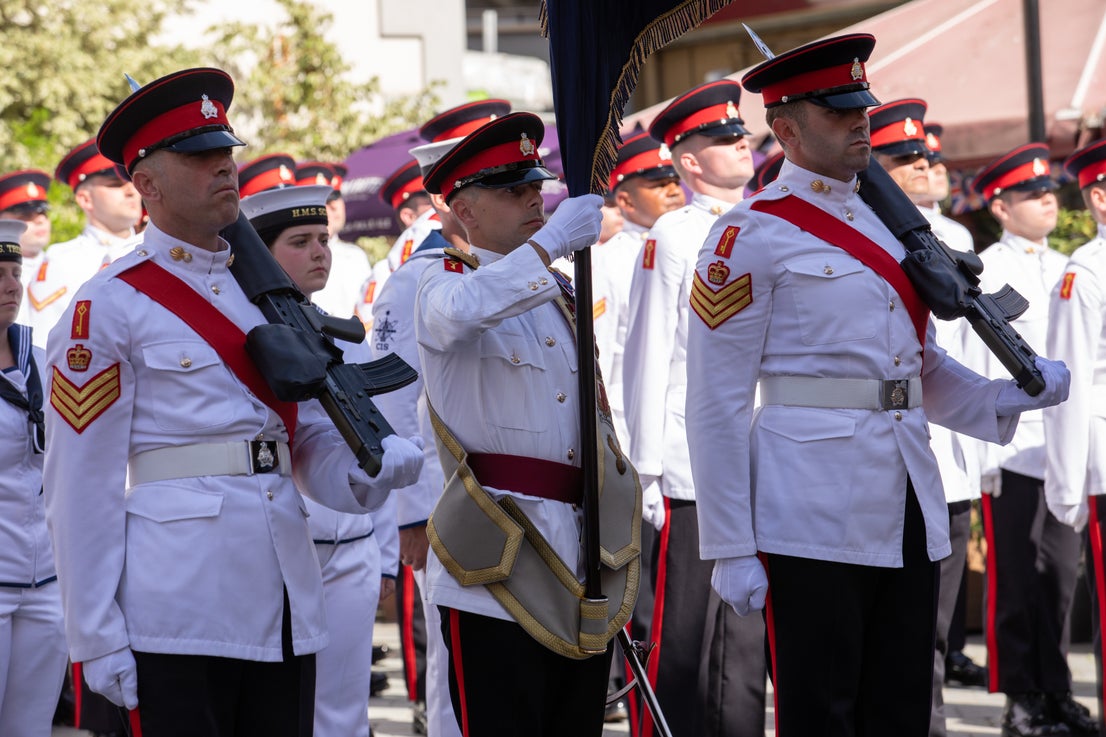 Gibraltar's essential services Coronation parade, in pictures