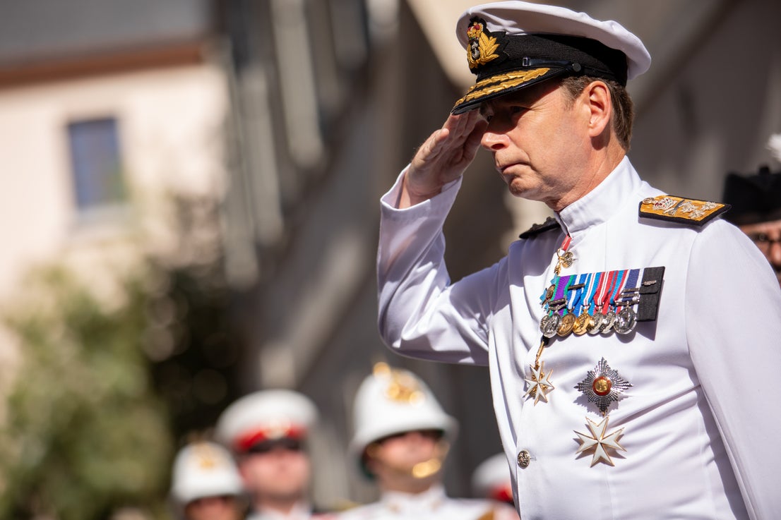 Gibraltar's essential services Coronation parade, in pictures