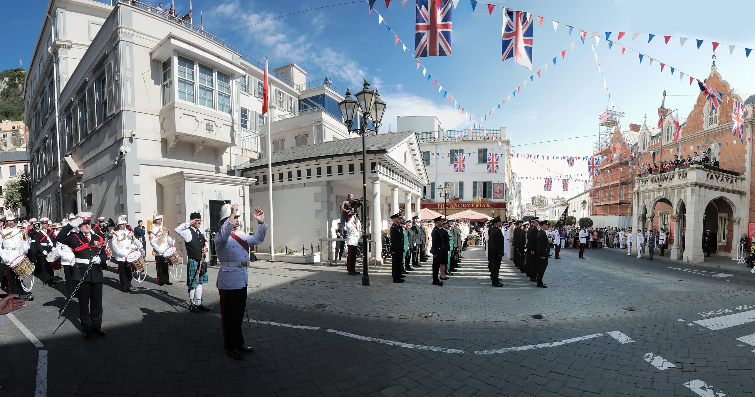 Gibraltar's essential services Coronation parade, in pictures