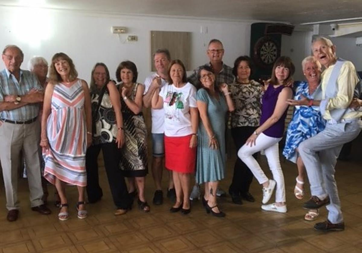 Members of the U3A ballroom dance classin Fuengirola.