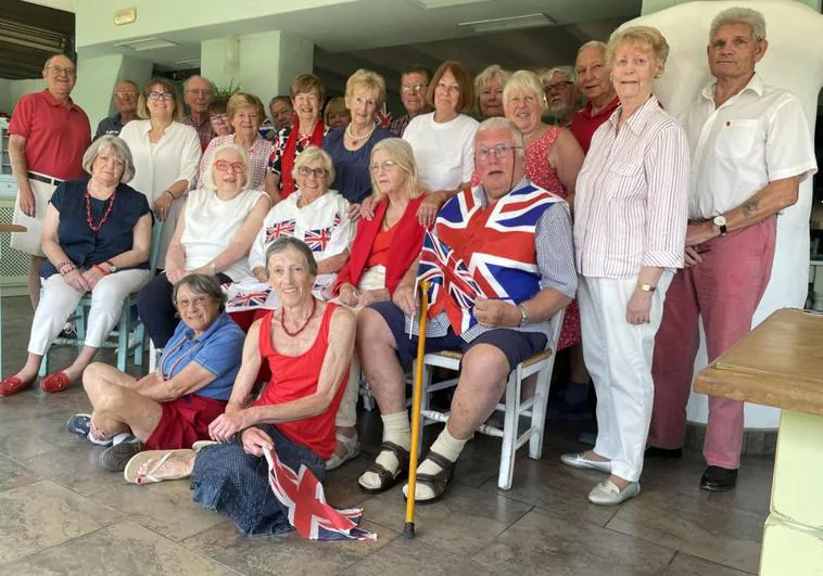 Red, white and blue at the Coín RBL party on Wednesday.