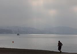 The 'taro' on the La Malagueta beach in Malaga this Tuesday morning, 9 May.