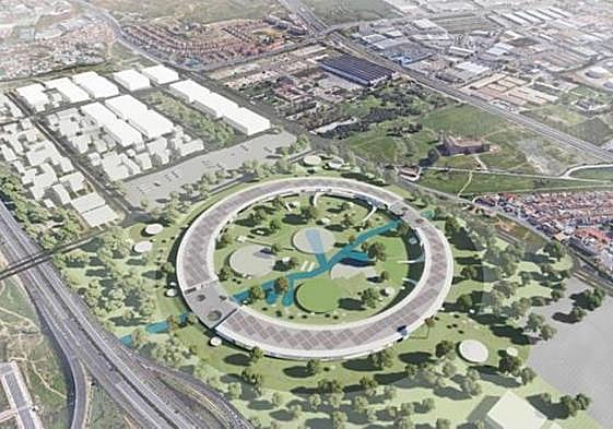 An artist's impression of the proposed Expo 2027 project.