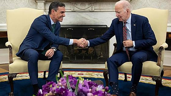 Sánchez and Biden shake on shared goals during White House meeting