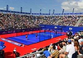 Centre court at La Finca La Caridad in San Pedro Alcántara.