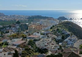 Aerial view of Almuñécar.