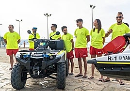 Lifeguards on Nerja's Burriana beach