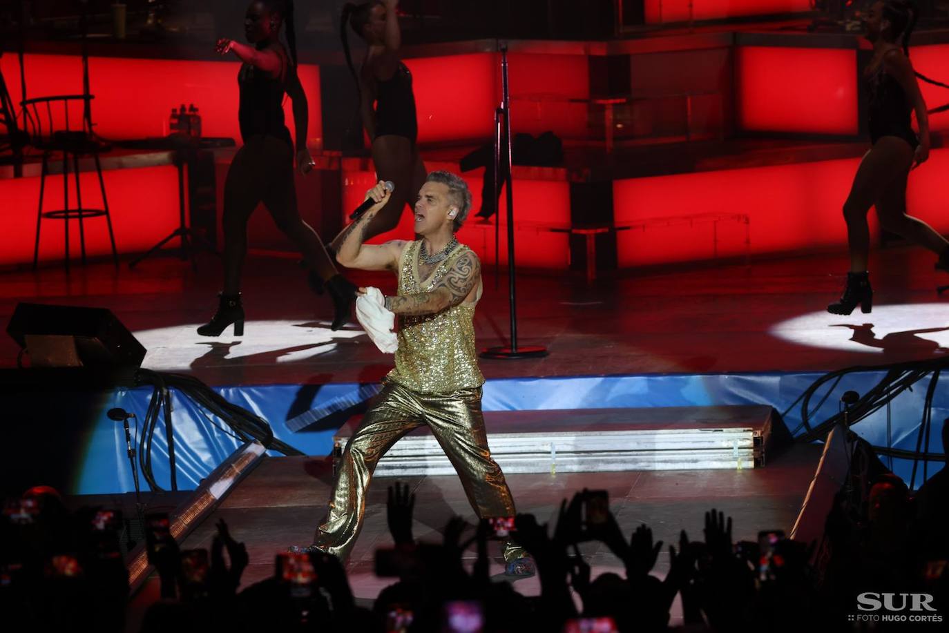 In pictures: Robbie Williams crowned 'king' at Marenostrum Fuengirola