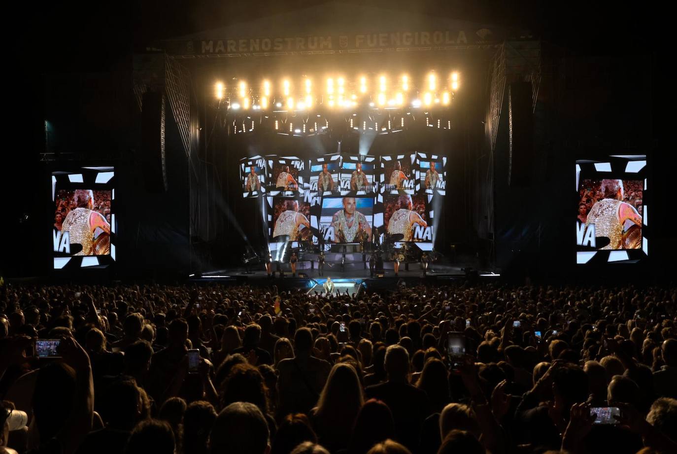 In pictures: Robbie Williams crowned 'king' at Marenostrum Fuengirola