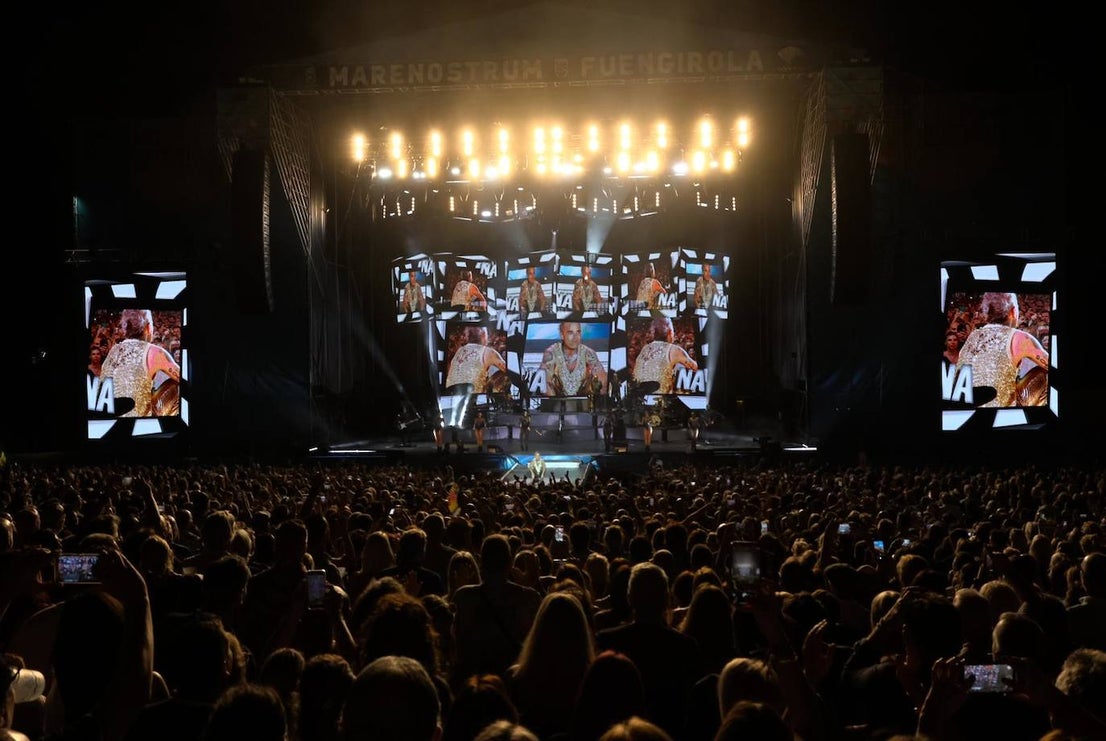 In pictures: Robbie Williams crowned 'king' at Marenostrum Fuengirola