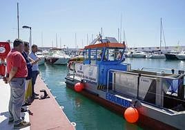 The coastal cleaning boats.