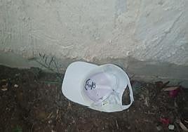 The cap recovered by the owner's son, which, according to him, was worn by one of the thieves