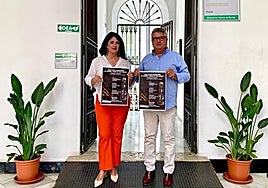 Councillor Alicia Ramírez and festival director Javier García.