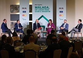Speakers at the 'Malaga, a place to live and invest' event.