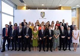 Group photo of the newly sworn in authority.