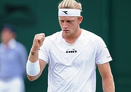 Davidovich has progressed to the second round at Wimbledon.