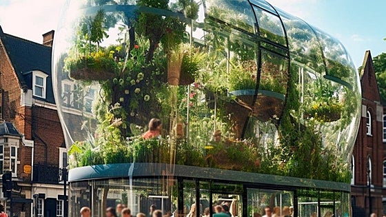 Is it a bus or a mobile greenhouse? Madrid artist's innovative proposal to tackle pollution in cities