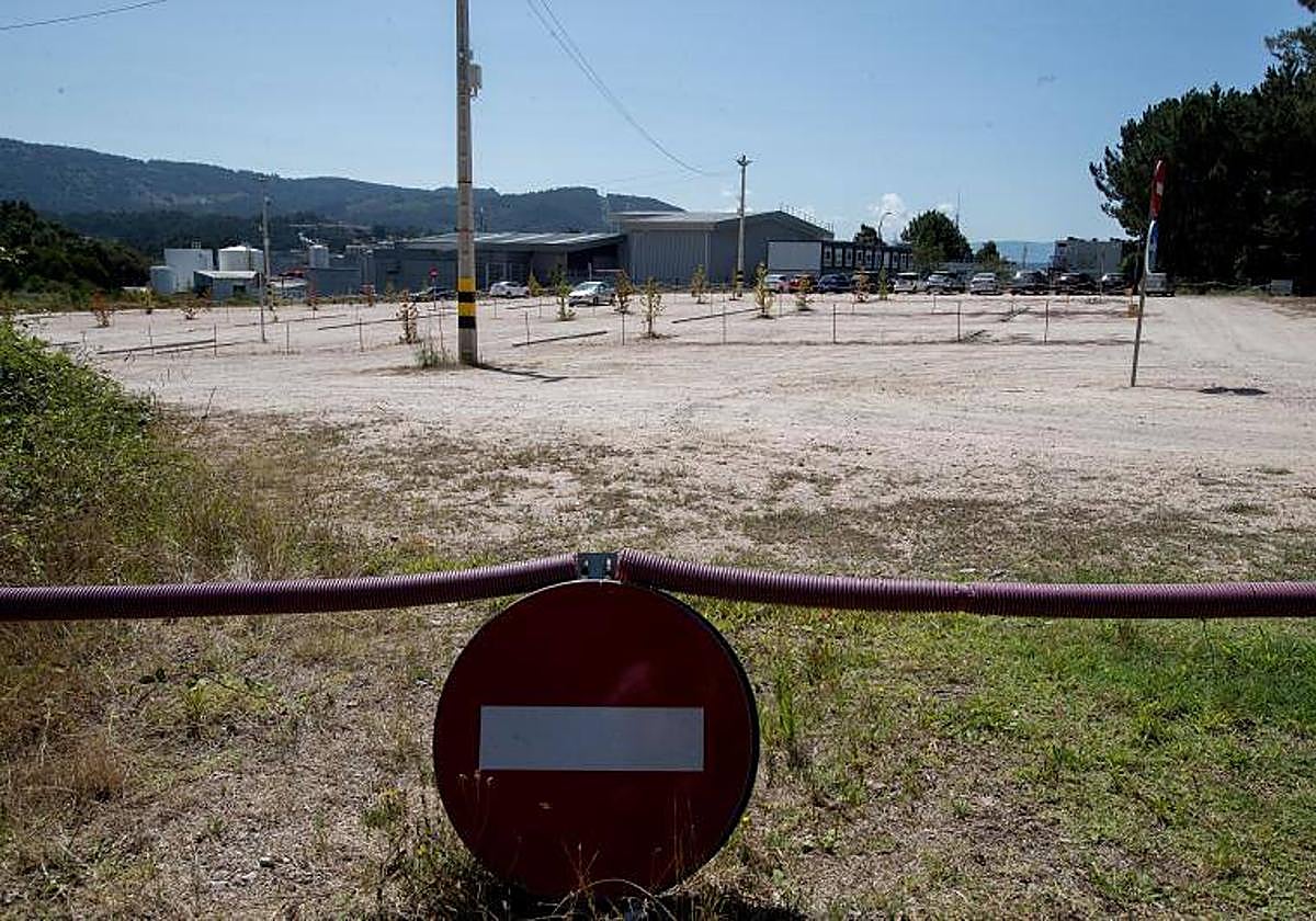 Area where the car was left parked.