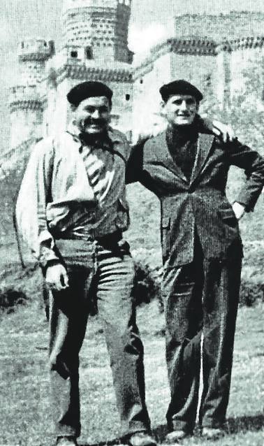 The author with the American bullfighter, Sidney Franklin, aka ‘el Yanki’