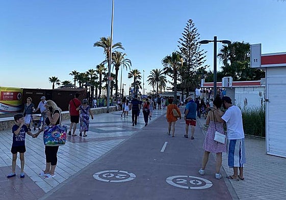 The incident occured on Torre del Mar's promenade at around 5pm on Wednesday 12 July