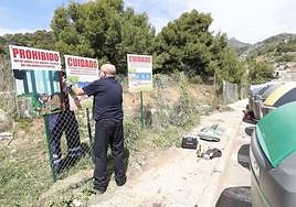 Posters with advice are being installed in areas where wild boar are a problem