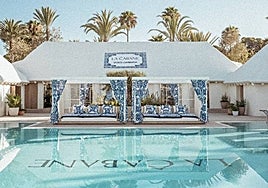 Dolce & Gabbana's iconic Blu Mediterraneo prints at La Cabane.