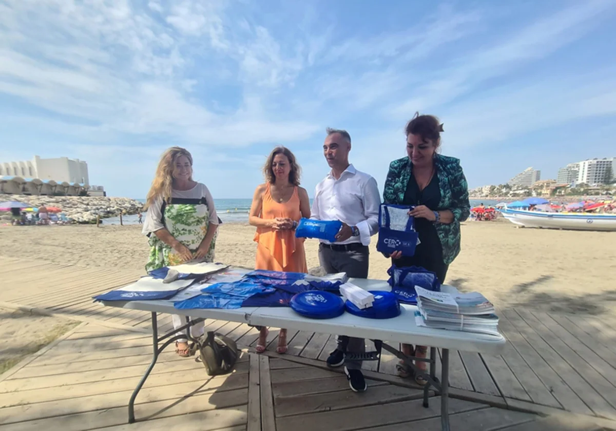 Presentation of the Zero Drownings campaign on the Malapesquera beach in Benalmádena.