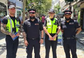 London bobbies on the Rock