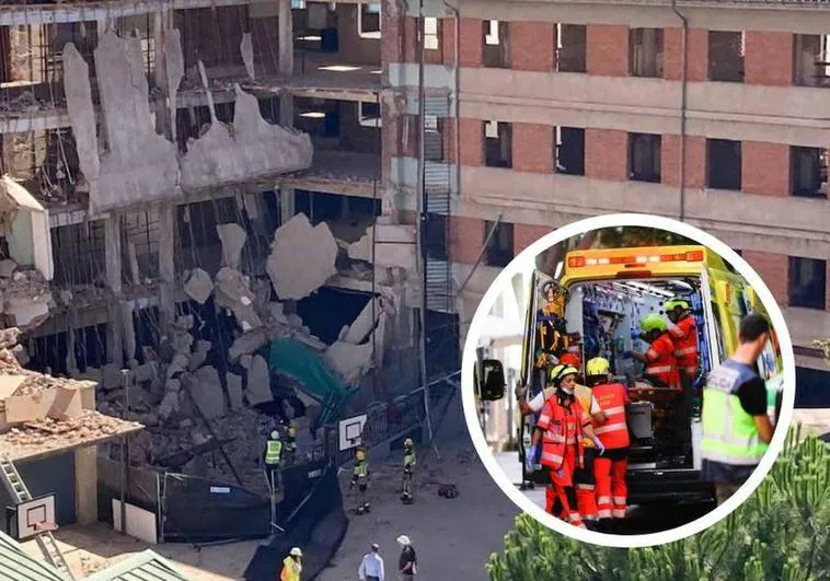Worker trapped under rubble after collapse of school in north of Spain is found dead