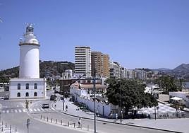 The Malaga lighthouse was built in 1817.