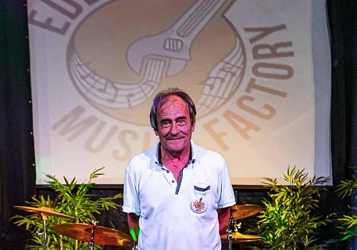 Pioneering Dutchman Eddy Durlacher at the recently opened Eddy's Music Factory in Malaga.