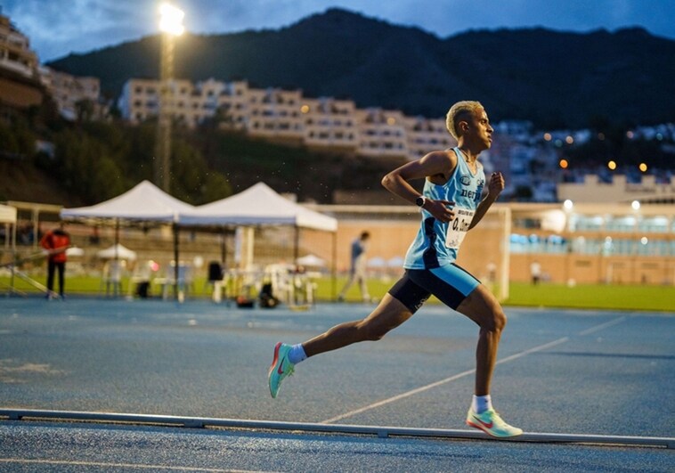 Ouassim Oumaiz, only the fifth Malaga athlete in history to compete in a World Championships