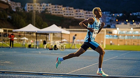 Ouassim Oumaiz, only the fifth Malaga athlete in history to compete in a World Championships