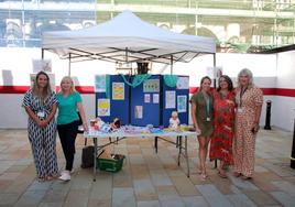 The breastfeeding awareness stall.